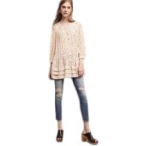 Anthropologie Maeve Paccia Tunic Blouse Small
